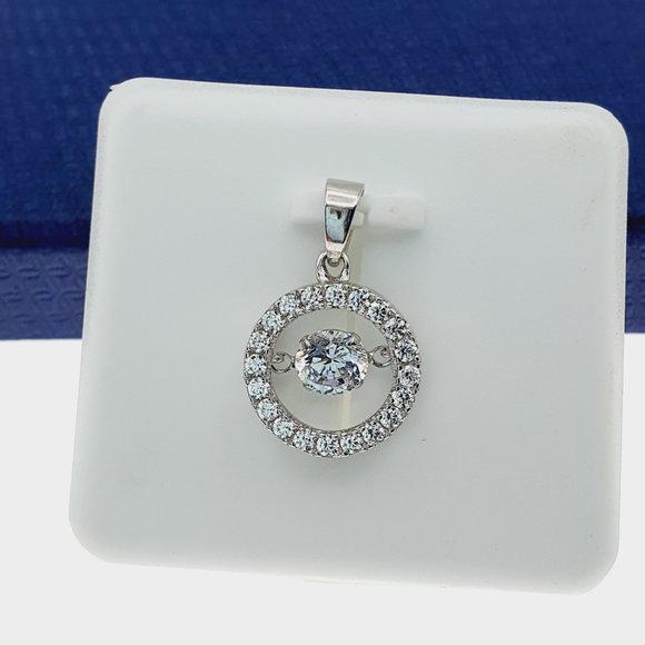 "#925 Sterling Silver Cubic Zircon Pendant for Women/Girls, US925P1132 - Picture 6 of 11